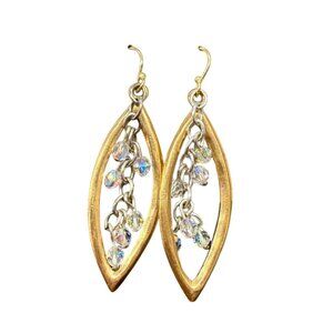 Rook + Crow by Patricia LockeGold & Silver Drop Earrings With Crystal Accents